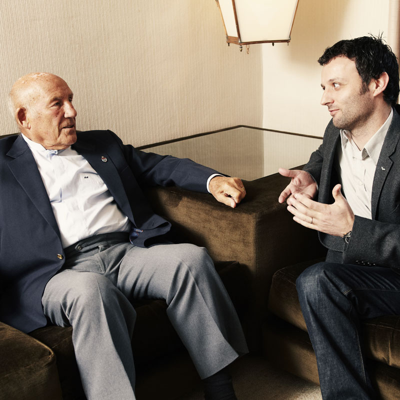 Sir Stirling Moss sat down with current Aston Martin Works Driver Darren Turner to look back over his legendary career