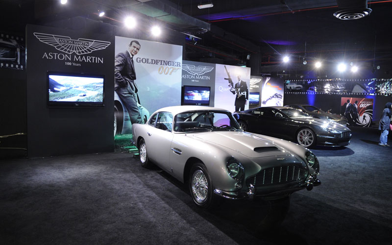 To celebrate 100 years of Aston Martin and the 50th Anniversary of the first Bond film, Premiere International Group, the Aston Martin agent in Kuwait, held a commemorative event including four original Bond cars