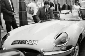 Dave Clark with an E-type Jaguar