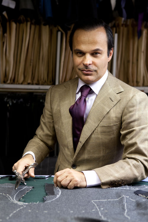 Lorenzo Cifonelli, a fourth-generation Parisian tailor, blends Italian and English styles