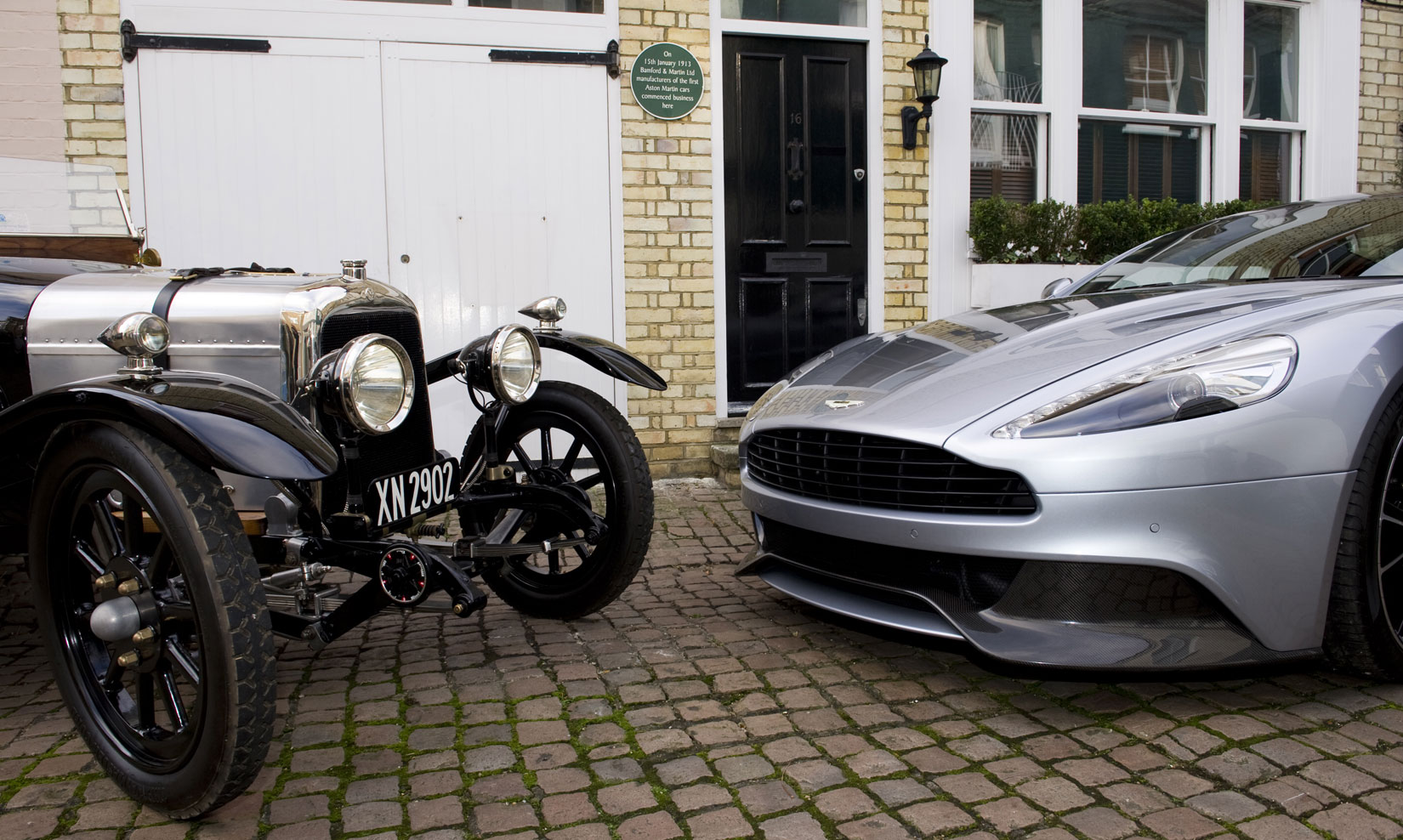 The oldest Aston Martin in existence, the A3, goes head-to-head with the new special centenary edition of the Vanquish