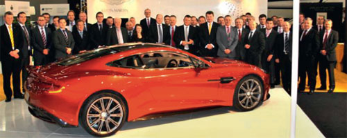 The Aston Martin stand was one of the main attractions at the London Boat Show in January