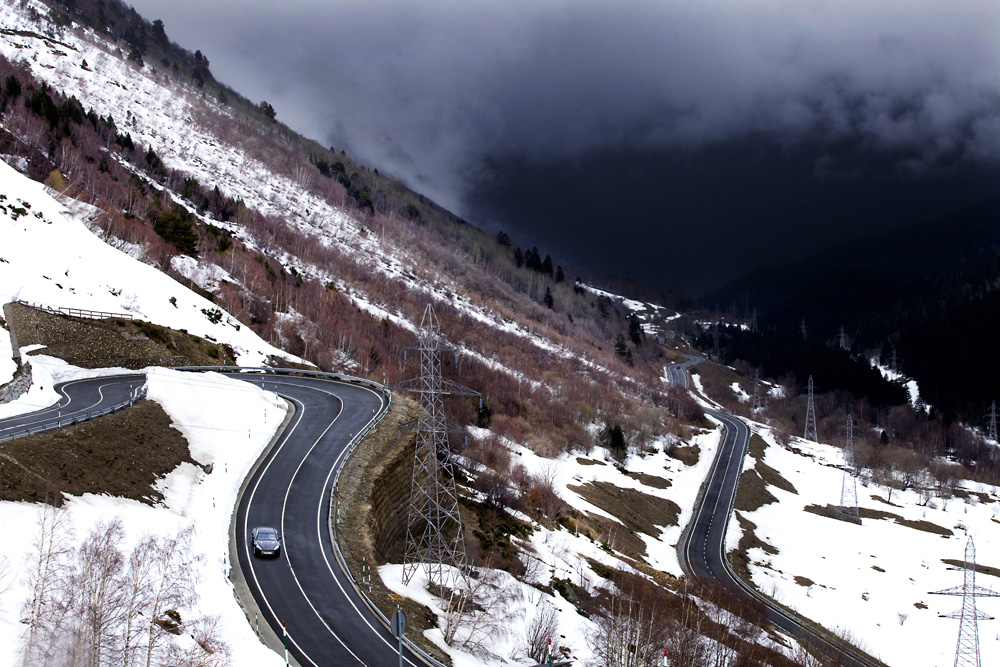 Four wheels beats two as Kevin Hackett tackles one of the famous Tour de France climbs in the Pyrenees in the comfort and style of the new Rapide S