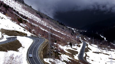 Four wheels beats two as Kevin Hackett tackles one of the famous Tour de France climbs in the Pyrenees in the comfort and style of the new Rapide S